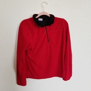 Woman XL 16-18 (fits more like a LG) Red Danson Fleece Pullover